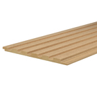 Painel Ripado em MDF 270x15x1,2cm Marfim Adriático Premium  Artens 1 peça