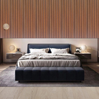 Painel Ripado em MDF 270x15x1,2cm Milano Teak Premium  Artens 1 peça