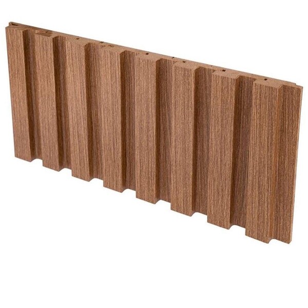 Painel Ripado Em Mdf Premium Alto Padrão - 1,70 M² Nogueira N