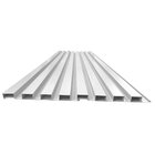 Painel Ripado Em Placa 100x0,15cm (1,05m²) Pvc + 2 Cantoneira