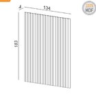 Painel Ripado Em Placa 183x134cm (2,45m²) Mdf Freijó/madeirado
