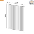 Painel Ripado Em Placa 183x134cm (2,45m²) Mdf Freijó/madeirado
