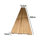 Painel Ripado Em Placa 2,85x12,2 (0,34m²) Poliestireno Cedro