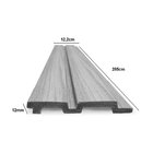 Painel Ripado Em Placa 2,85x12,2 (0,34m²) Poliestireno Jacara