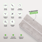 Painel Ripado Em Pvc Eva Autocolante Decoração Revestimento L