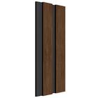 Painel Ripado Espaçowall Freijo Black 1,2cm X 12,2cm X 2,60m