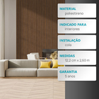 Painel Ripado Espaçowall Freijo Black 1,2cm X 12,2cm X 2,60m