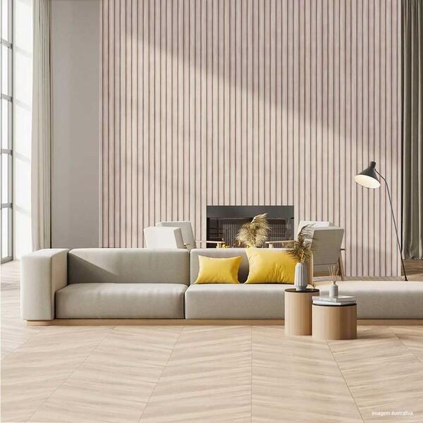 Painel Ripado Espaçowall Large Carvalho 2,1cm X 12,2cm X 2,60m
