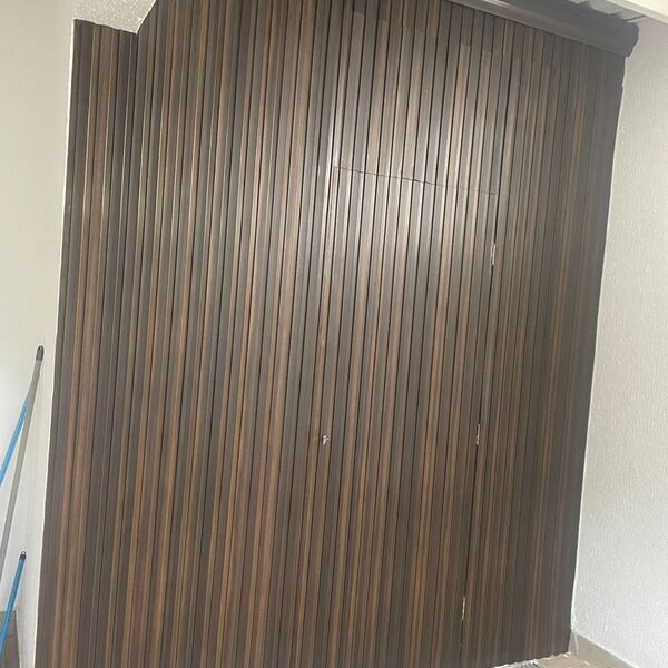 Painel Ripado Estrutural Double (120cm X 90cm) - Imbuia