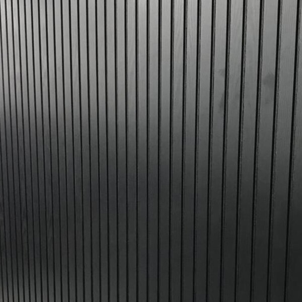 Painel Ripado Estrutural Double (60cm X 90cm) - Preto Tx