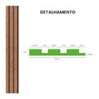 Painel Ripado Eva Laminado Autocolante 10cm Urban Bronze Rolo