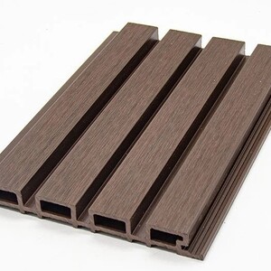 Painel Ripado Externo De Composto Plastico E Madeira Wpc 220262900 Cor ...