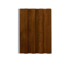 Painel Ripado Externo de Plástico PVC 3,00mx2,1cmx20cm Nogueira Slim Macheto