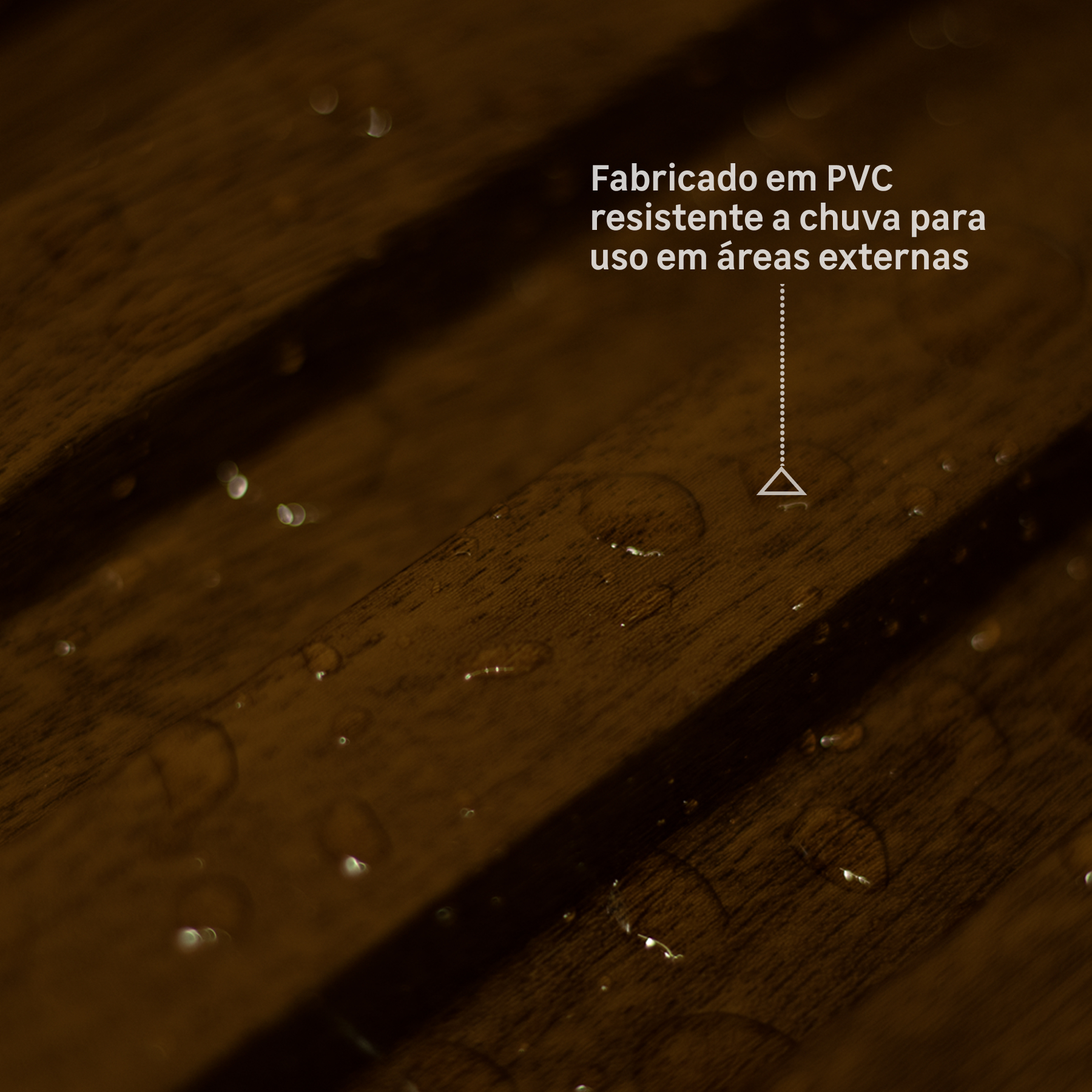 Painel Ripado Externo de PVC 2,1mm Nogueira 20x300cm Slim Macheto