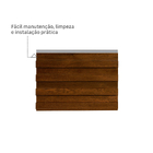 Painel Ripado Externo de PVC 2,1mm Nogueira 20x300cm Slim Macheto