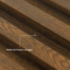 Painel Ripado Externo de PVC 2,1mm Nogueira 20x600cm Slim Macheto