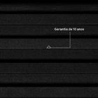 Painel Ripado Externo de PVC 2,1mm Preto 20x300cm Slim Macheto