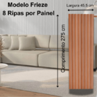 Painel Ripado Frieze Louro Freijo 2750 X 455 X 9mm Caixa Com
