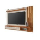 Painel Ripado Grande Para Tv Até 80 Polegadas Com Led Off Whi