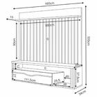 Painel Ripado Home Suspenso Para Tv 55 Pol. Elze H01 Nature/p