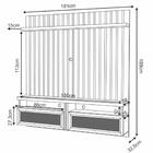 Painel Ripado Home Suspenso Para Tv 70 Pol. Atrium H01 Nature