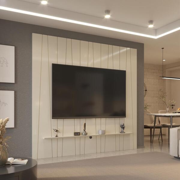 Painel Ripado Horizon Para Tv Até 75 Polegadas 225cm