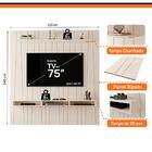 Painel Ripado Horizon Para Tv Até 75 Polegadas Com Nicho 225cm