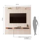 Painel Ripado Horizon Para Tv Até 75 Polegadas Com Nicho 225cm