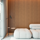 Painel Ripado Interno de Plástico PVC 2,80mx2,1x20cm 2 Peças York Slim Macheto