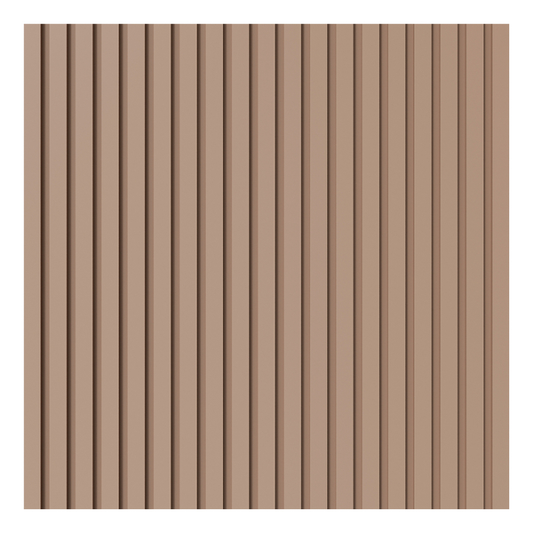 Painel Ripado Laminado 10cm Eva Autocolante Play Creme 10 Mt