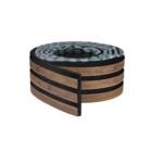 Painel Ripado Laminado 10m Autocolante Cor Nogueira Intenso L