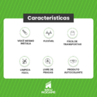 Painel Ripado Laminado Autocolante Cor Nogueira Intenso Linha