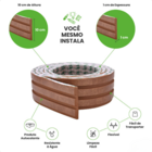 Painel Ripado Laminado Autocolante Flexível Amadeirado 5mt Br