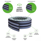 Painel Ripado Laminado De Eva Autocolante Flexível Rolo 10mt