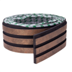 Painel Ripado Laminado De Eva Autocolante Flexível Rolo 10mt