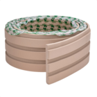 Painel Ripado Laminado De Eva Autocolante Flexível Rolo 10mt