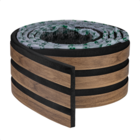 Painel Ripado Laminado De Eva Autocolante Flexível Rolo 10mt