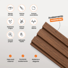 Painel Ripado Laminado De Eva Autocolante Flexível Rolo 10mt