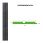 Painel Ripado Laminado De Eva Autocolante Flexível Rolo 5m Bl