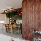 Painel Ripado Laminado De Eva Autocolante Flexível Rolo 5m Co