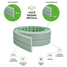 Painel Ripado Laminado De Eva Autocolante Flexível Rolo 5m Ve