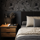 Painel Ripado Laminado De Eva Autocolante Flexível Rolo 5mt B