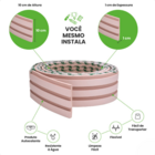 Painel Ripado Laminado De Eva Autocolante Flexível Rolo 5mt R