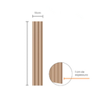 Painel Ripado Laminado Eva Autocolante 10cm Linha Play Creme