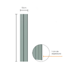 Painel Ripado Laminado Eva Autocolante 10cm Linha Play Plus V