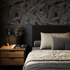 Painel Ripado Laminado Eva Autocolante 10cm Linha Urban Blue