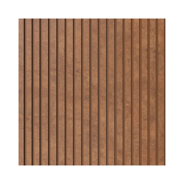 Painel Ripado Laminado Eva Autocolante 10cm Linha Urban Bronz
