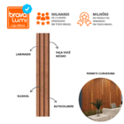 Painel Ripado Laminado Eva Autocolante 10cm Linha Urban Bronz