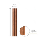 Painel Ripado Laminado Eva Autocolante 10cm Linha Urban Plus