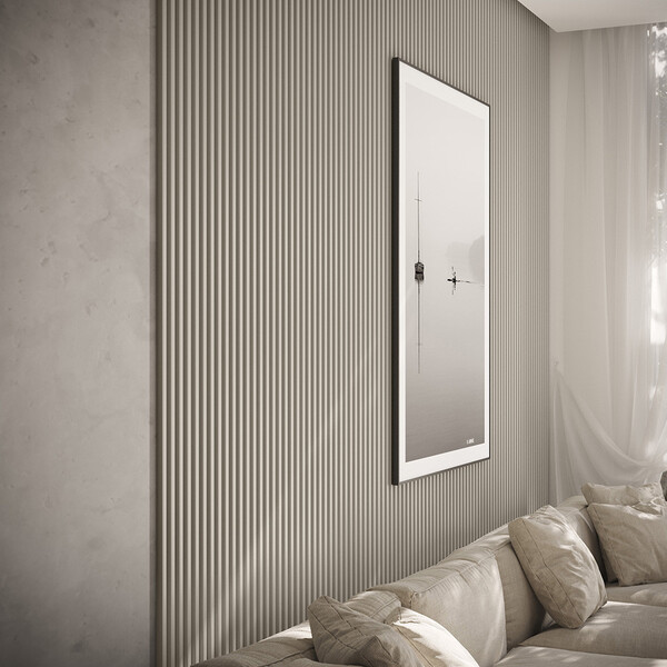 Painel Ripado Lateral 15mm Para Revestimento De Parede Linea